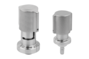 Trzpienie montażowe ze stali nierdzewnej, wsuwane, z regulacją obrotową i pokrętłem ze stali nierdzewnej Trzpienie montażowe ze stali nierdzewnej, wsuwane, z regulacją obrotową i pokrętłem ze stali nierdzewnej