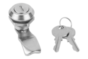 Zamek obrotowy z kluczem, stal nierdzewna 1.4401, średnica obudowy 30 mm Zamek obrotowy z kluczem, stal nierdzewna 1.4401, średnica obudowy 30 mm