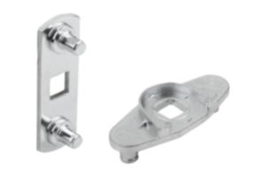 Adapter ze stali, stali nierdzewnej lub cynku do prętów Adapter ze stali, stali nierdzewnej lub cynku do prętów