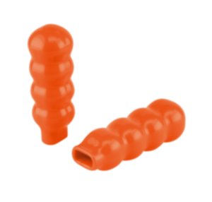 Plastic handles, round with square adapter, orange Plastic handles, round with square adapter, orange