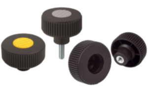 Knurled knobs metal parts stainless steel - inch Knurled knobs metal parts stainless steel - inch