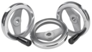 2-spoke handwheels, polished aluminium 2-spoke handwheels, polished aluminium