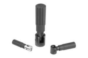 Plastic cylindrical grips, fold-away Plastic cylindrical grips, fold-away