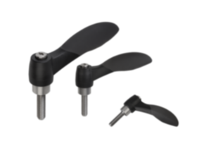 Clamping levers 2K with external thread, threaded pin stainless steel Clamping levers 2K with external thread, threaded pin stainless steel