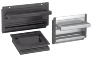 Recessed handle, aluminium, fold-down Recessed handle, aluminium, fold-down
