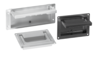 Recessed handle, aluminium, fold-down Recessed handle, aluminium, fold-down
