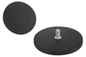 Magnesy z trzpieniem gwintowanym z NdFeB, z osłoną gumową Magnesy z trzpieniem gwintowanym z NdFeB, z osłoną gumową