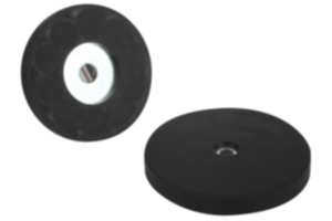 Magnesy z otworem z NdFeB, z osłoną gumową Magnesy z otworem z NdFeB, z osłoną gumową