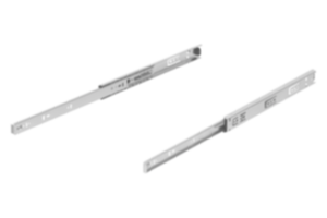 Prowadnice teleskopowe ze stalido montażu bocznego, rozkładane na niepełną długość, nośność do 50 kg Prowadnice teleskopowe ze stalido montażu bocznego, rozkładane na niepełną długość, nośność do 50 kg