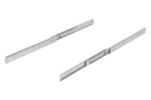 Prowadnice teleskopowe ze stali do montażu bocznego, rozkładane na ponad 100% długości, nośność do 70 kg Prowadnice teleskopowe ze stali do montażu bocznego, rozkładane na ponad 100% długości, nośność do 70 kg