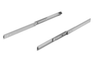 Telescopic slides, stainless steel for side mounting, full extension, load capacity up to 80 kg Telescopic slides, stainless steel for side mounting, full extension, load capacity up to 80 kg