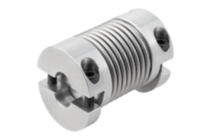 Sprzęgła z metalowym mieszkiem miniaturowe ze zdejmowanymi zaciskami Sprzęgła z metalowym mieszkiem miniaturowe ze zdejmowanymi zaciskami