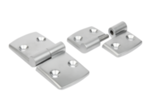 Zawiasy wyczepiane, lewe, z aluminium Zawiasy wyczepiane, lewe, z aluminium
