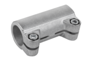 Tube clamps, straight, aluminium Tube clamps, straight, aluminium