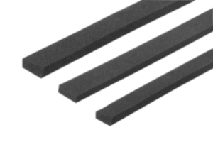 Prostokątne profile z gumy komórkowej EPDM lub CR, samoprzylepne Prostokątne profile z gumy komórkowej EPDM lub CR, samoprzylepne