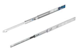 Telescopic slides, steel for surface mounting, full extension, load capacity up to 35 kg Telescopic slides, steel for surface mounting, full extension, load capacity up to 35 kg