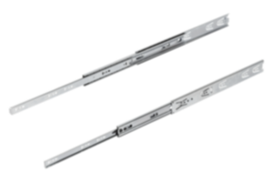 Prowadnice teleskopowe ze stali, montaż boczny, rozkładane na ponad 100% długości, nośność maks. 60 kg Prowadnice teleskopowe ze stali, montaż boczny, rozkładane na ponad 100% długości, nośność maks. 60 kg