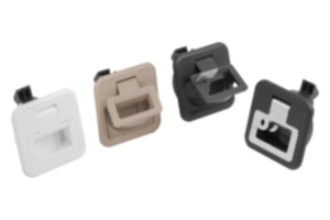 Snap locks, plastic with fold-down grip Snap locks, plastic with fold-down grip