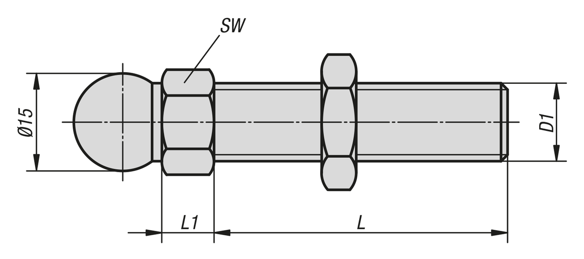 Bloque piston 12X1,25mm