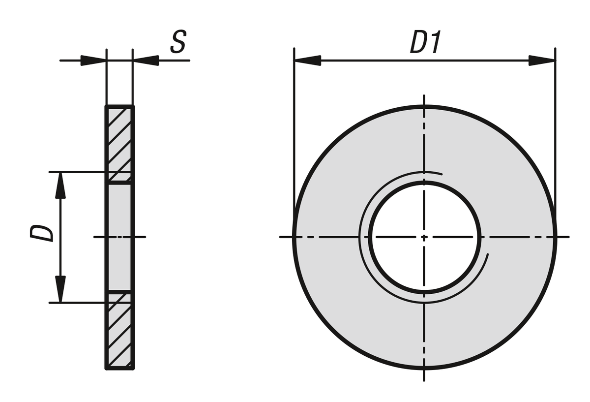 Śruba z łbem sześciokątnym i cienkim trzpieniem w wersji Hygienic DESIGN